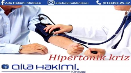 Hipertonik kriz arterial təzyiqin beyin