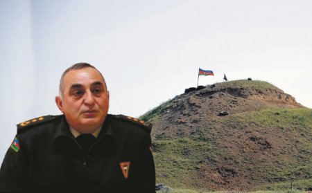 Azərbaycan bayrağını Lələtəpəyə sancan polkovnik HƏBS OLUNDU - FOTO