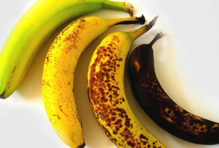 Bananın rənginə görə faydası: yaşıl bağırsaqlar üçün, sarı...