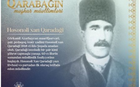 “Qarabağın məşhur müəllimləri” - Həsənəli xan Qaradaği