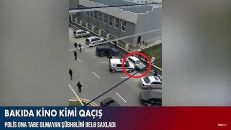 Bakıda film kimi HADİSƏ: Polis qaçan şəxsə ATƏŞ AÇDI - VİDEO