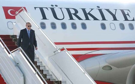 Türkiyə Prezidenti Bakıya yola düşdü